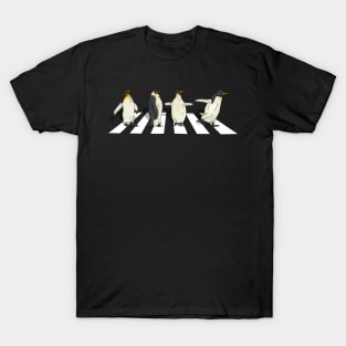 Waddle and Whisker Penguin Crossing Road, Tee for Penguin Aficionados T-Shirt